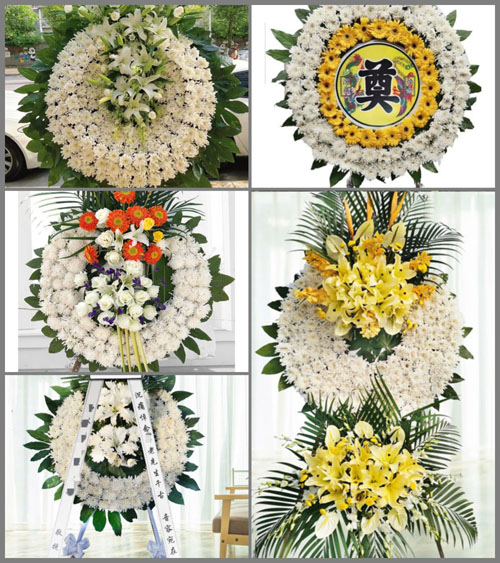湖南永州祁阳县白水镇联盟村花圈速递